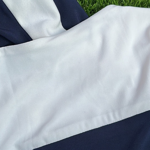 Ralph Lauren Blue Ruched Long Sleeve Bodycon Dress Size 4 - Picture 8 of 11